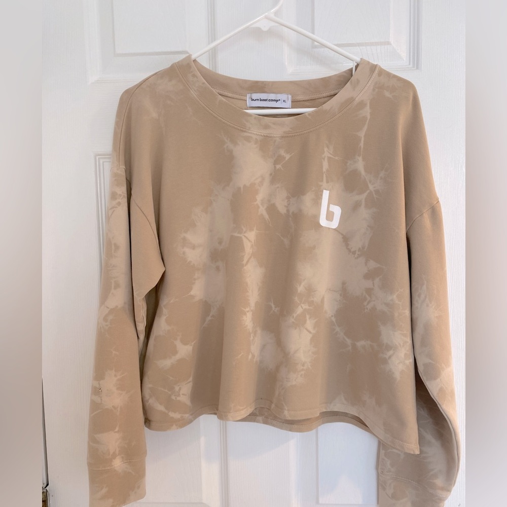 Burn Boot Camp Crop Crew Neck Sweatshirt
